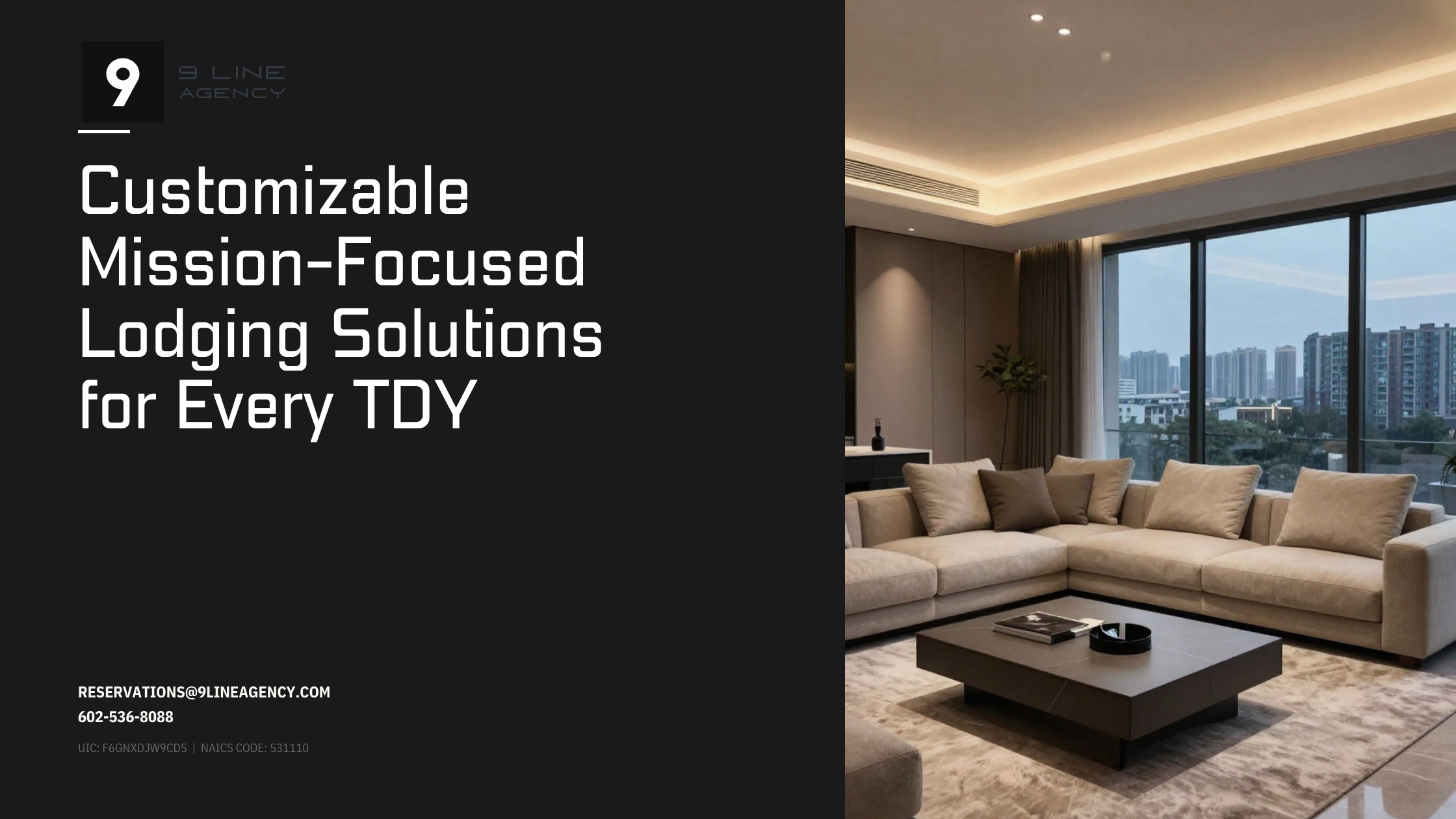 Customizable Mission-Focused Lodging Solutions for Every TDY