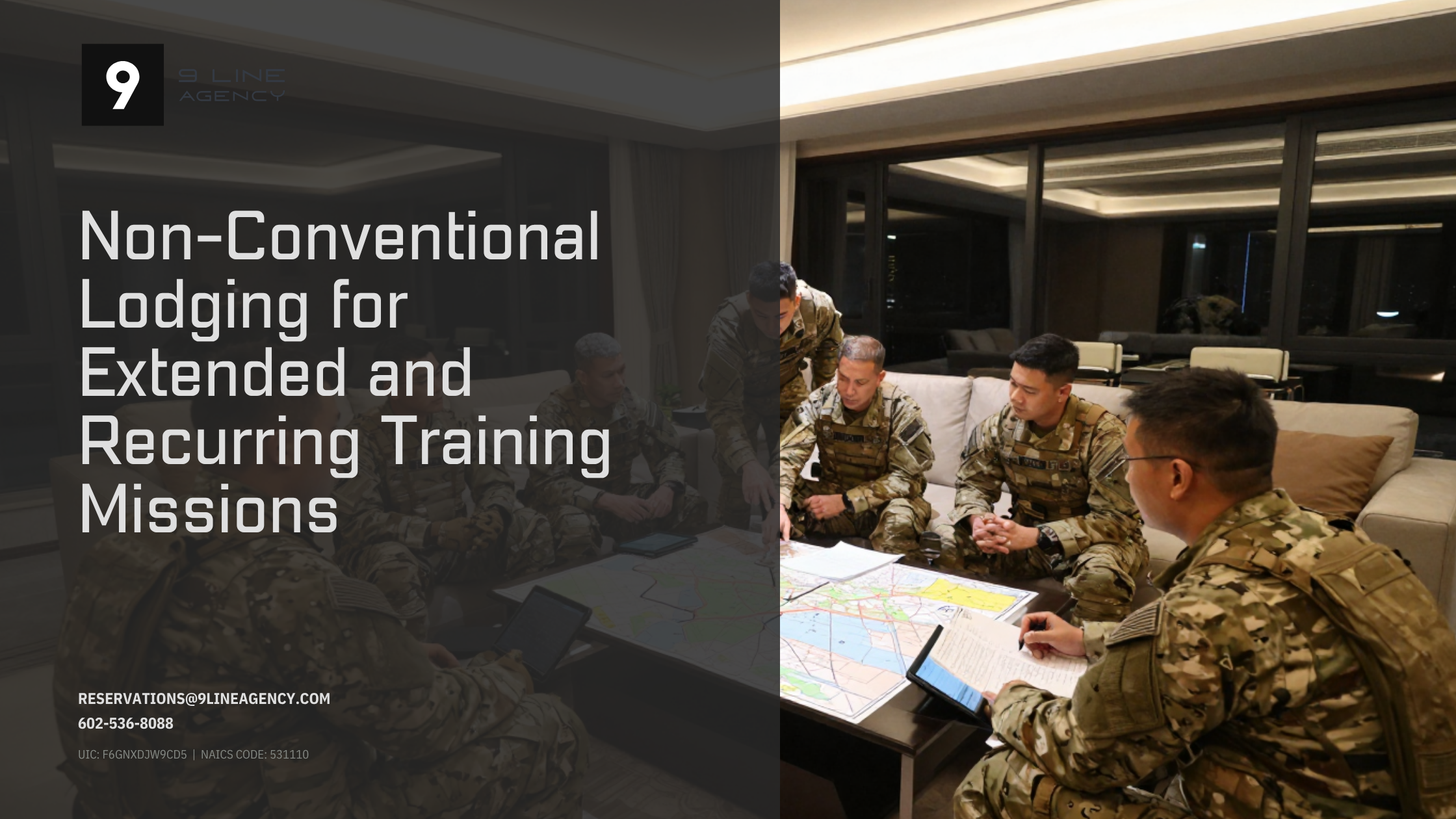 Non-Conventional Lodging for Extended and Recurring Training Missions