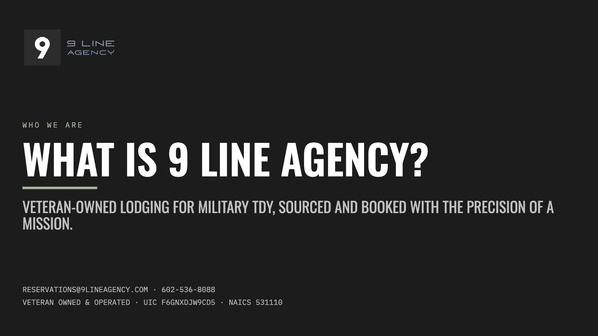 What is 9 Line Agency?